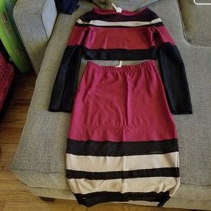 2 piece set skirt and top